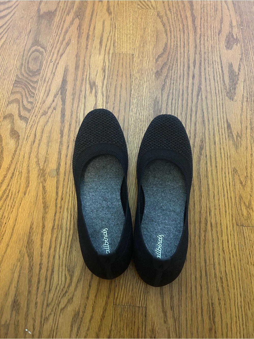 allbirds Women's Tree Breezers Black Knit Flats